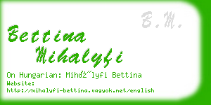 bettina mihalyfi business card